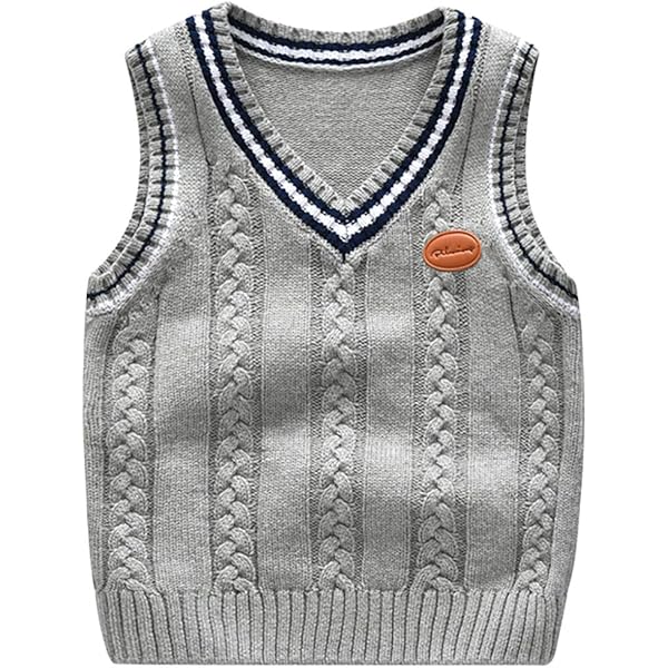 トップス UNIFORM EXPERIMENT COTTON CABL KNIT VEST Amazon.com: MSTOZE Baby Boys Sweater Vest, School Uniform