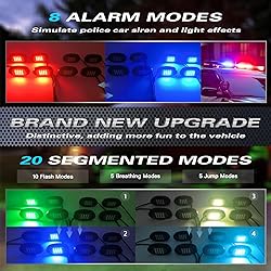 LD DARKEAGLE 8Pods RGB LED Rock Lights with APP/RF