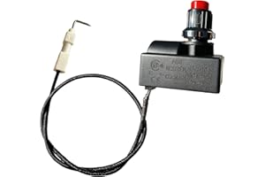 MCAMPAS Propane Electronic Pulse Gas Igniter with 400mm Electrode Ignition Cable Wire for Outdoor Gas Patio Heater,AAA Battery