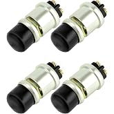 QWORK 12V 50A Momentary Engine Start Push Button &ndash; Heavy-Duty Switch for Car, Truck &amp; Boat