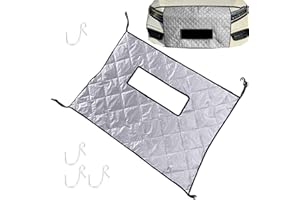 Winter Car Grille Cover - Snowproof Front Grille Cover,Thick Windshield Protector,for Outdoor SUV RV Truck Cargo Van Vehicle 