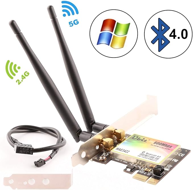 Ubit 300Mbps PCI Wireless DualBand 300Mbps PCI Express Adapter Network