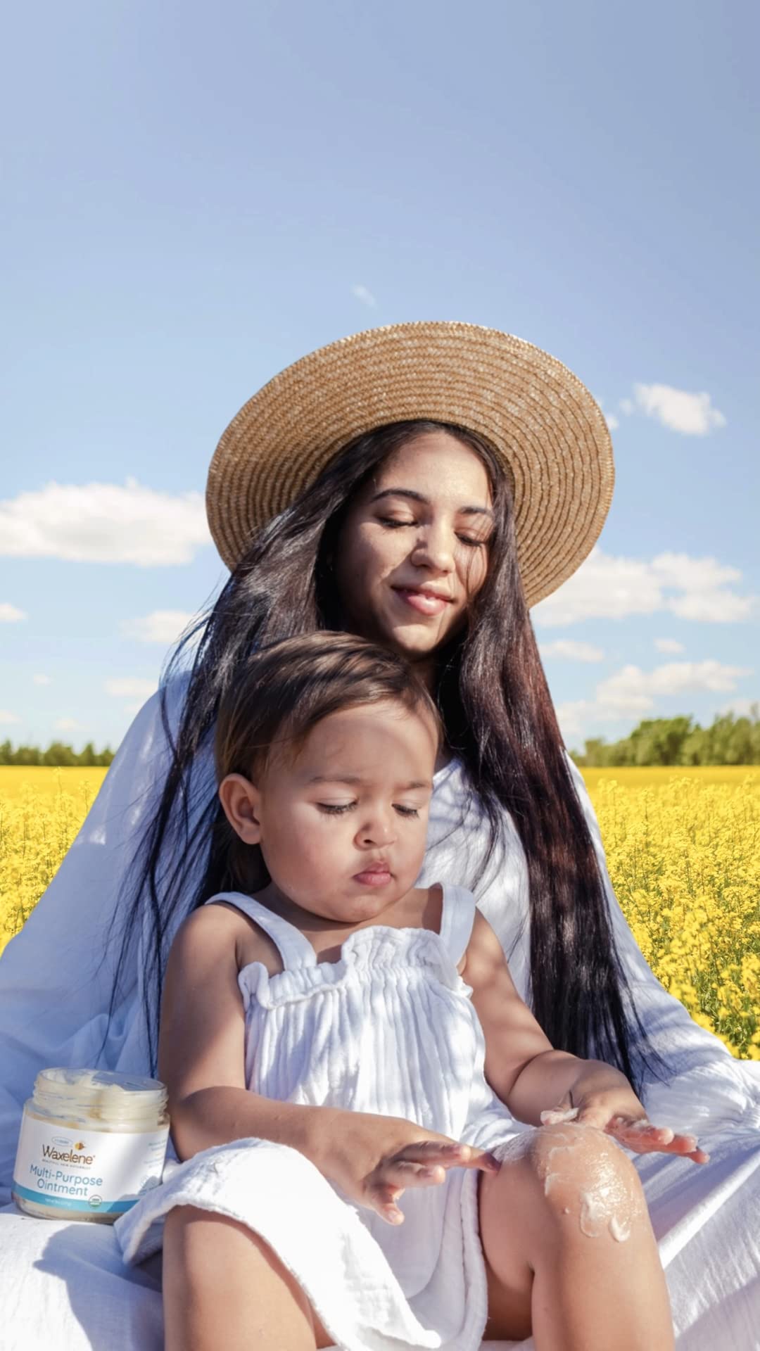 Waxelene Original Aerated Balm, Travel Jar, Organic Multipurpose Ointment the Petroleum Jelly Alternative Eczema Dry Sensitive Skin Face Moisturizer