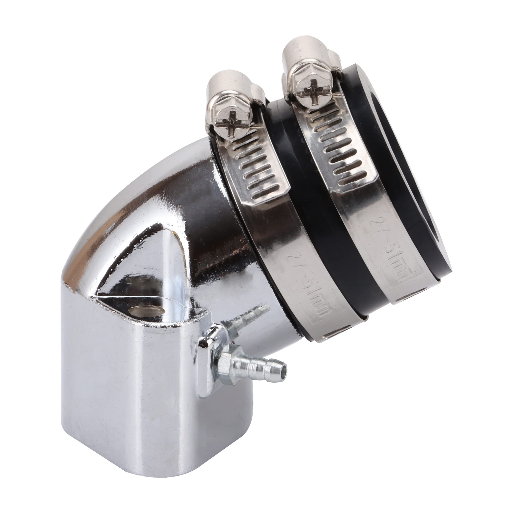 GOOFIT Chrome Intake Manifold Pipe Replacement For GY6 150cc Carburetor