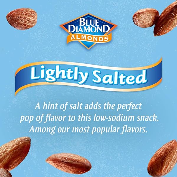 BLUE DIAMOND ALMONDS LOW SODIUM LIGHTLY SALTED SNACK NUTS, 40 OZ RESEALABLE BAG (PACK OF 1)