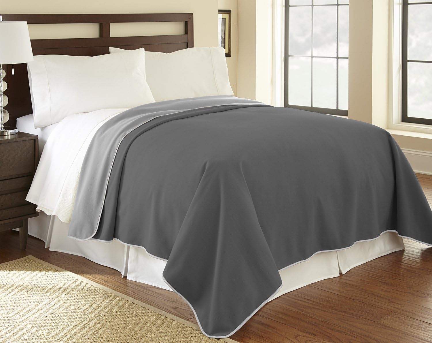 Mambe 100% Waterproof Furniture Cover for Pets and People (King/Queen 90"x90", Dove-Slate): Furniture & Decor