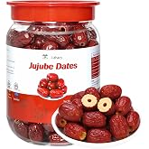 Jujube Dates 8.81OZ/250G Red Dates Dried Dates Chinese Date s, 100% Natural, 红枣 For Tea, Cakes, Bread And Oats