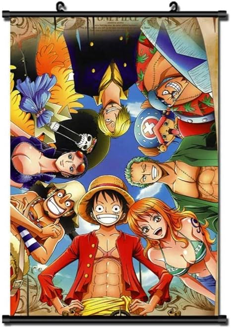 Amazon ワンピースアニメ漫画キャラクターポスター布壁スクロールポスターぶら下げ絵画家の装飾完璧なアニメファン 50x75cm アニメ 萌えグッズ 通販