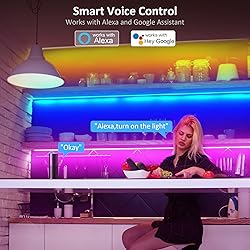 maylit 8 PCS 3.3FT Smart RGB Under Cabinet Lights
