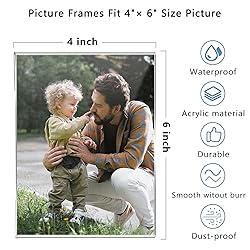 DZZ Clear Acrylic Photo Picture Frames Display