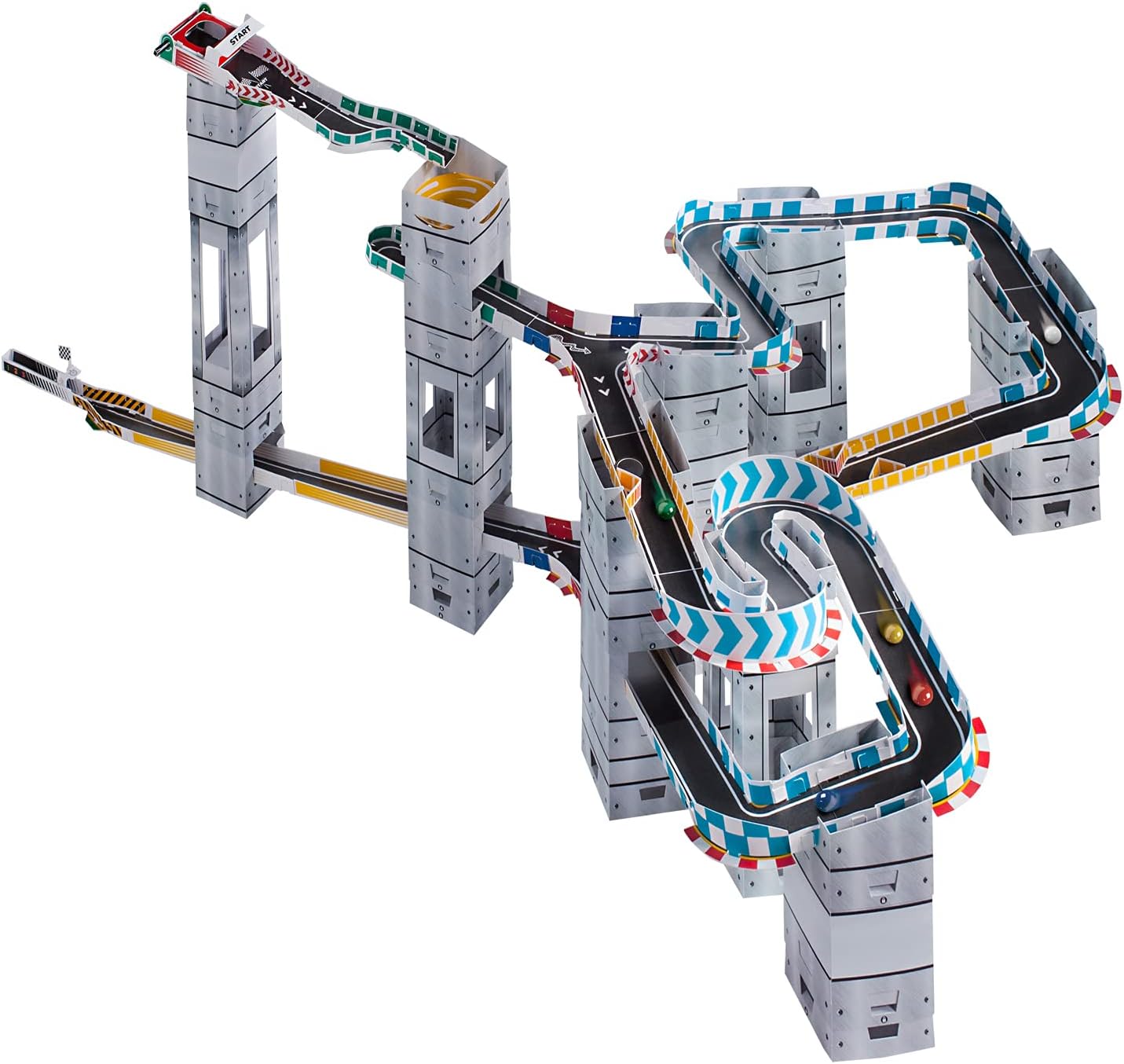 Marble Racetrax 869003 Marble Race Track Starter Set 24 Pieces Marble ...