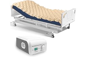 Kyltoor Alternating Pressure Mattress for Bed Sores, Bed Pad to Prevent Bed Sores for Hospital Bed Includes Inflatable Air Mattress and Quiet Pump, for Bed Sore Relief Pressure and Sores Treatment