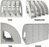 KXF Arched Desk Organizer 4 Compartments ABS Plastic File Magazine Rack view 3