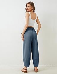 Xiaoxuemeng Womens Baggy Wide Leg Pants Casual