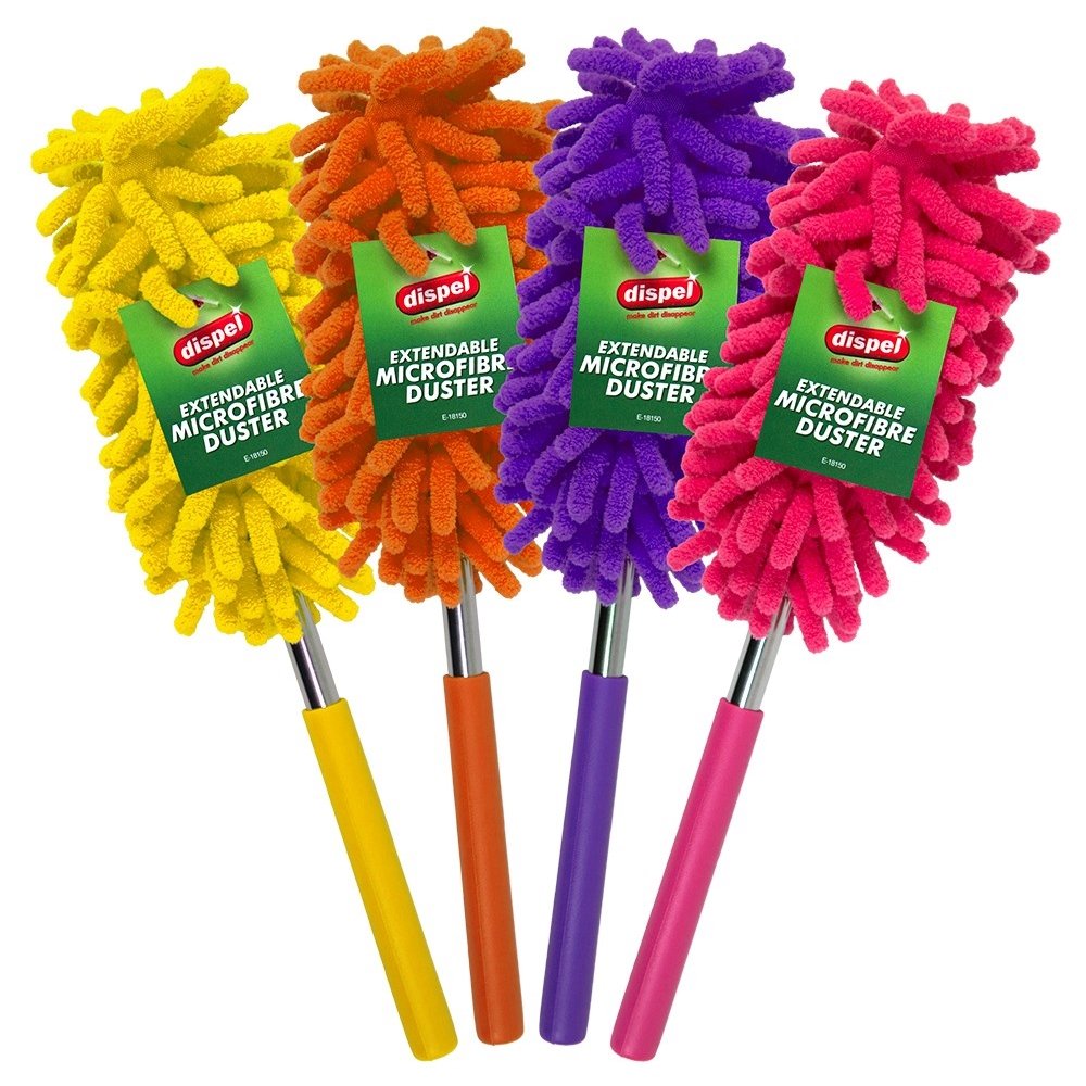 1x Extendable Telescopic Microfibre Cleaning Feather Duster 74.5cm Home
