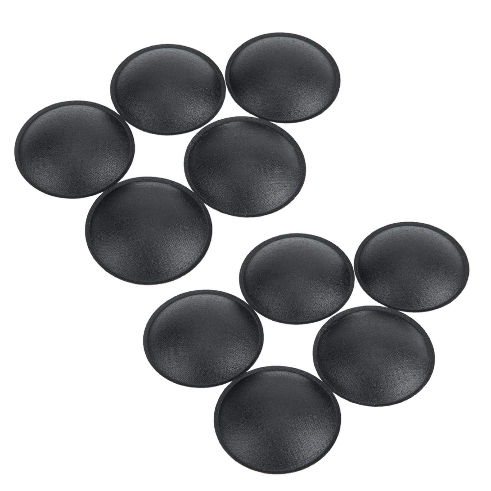 ASHATA Speaker Dust Cap, 10PCS 55MM Black Cloth Dust Cap with Slight Elasticity for Woofer Speaker Decoration Accessory