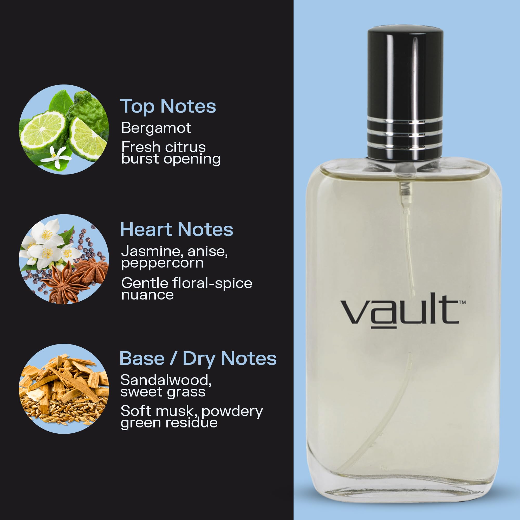 PB ParfumsBelcam Vault Eau De Toilette Spray, Our Version of a Designer, 3.4 fl.oz