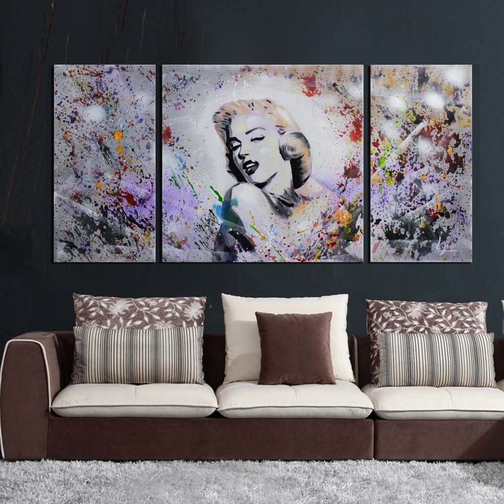 People 手塗りの油彩画キャンバス 夢マリリンモンロー 3ピースfamous Artlandモダン100 Framed壁 アートリビングルーム用ハングする準備アートワークの壁装飾ホームデコレーション24 10xinchesx2 B00w4lk76usize xinchesx1 Fcp 063 10xinchesx2 Size