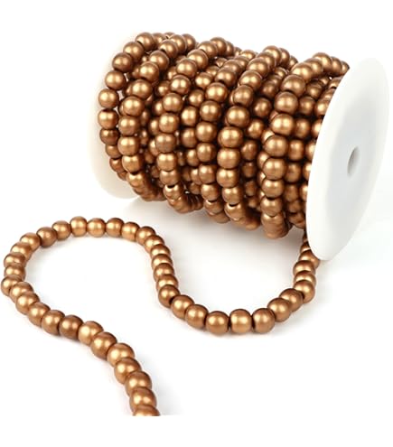 Guirlande De Perles En Bois - DILWE - Décoration Noël - Blanc