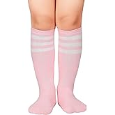 American Trends Kids Toddler Soccer Socks Youth Baseball Softball Football Socks Knee High Accessories for Boys Girls