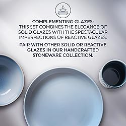 Corelle Stoneware Dinnerware Set, Handmade Reactive