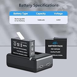 REYTRIC Upgraded 2-Pack Batteries for Insta360