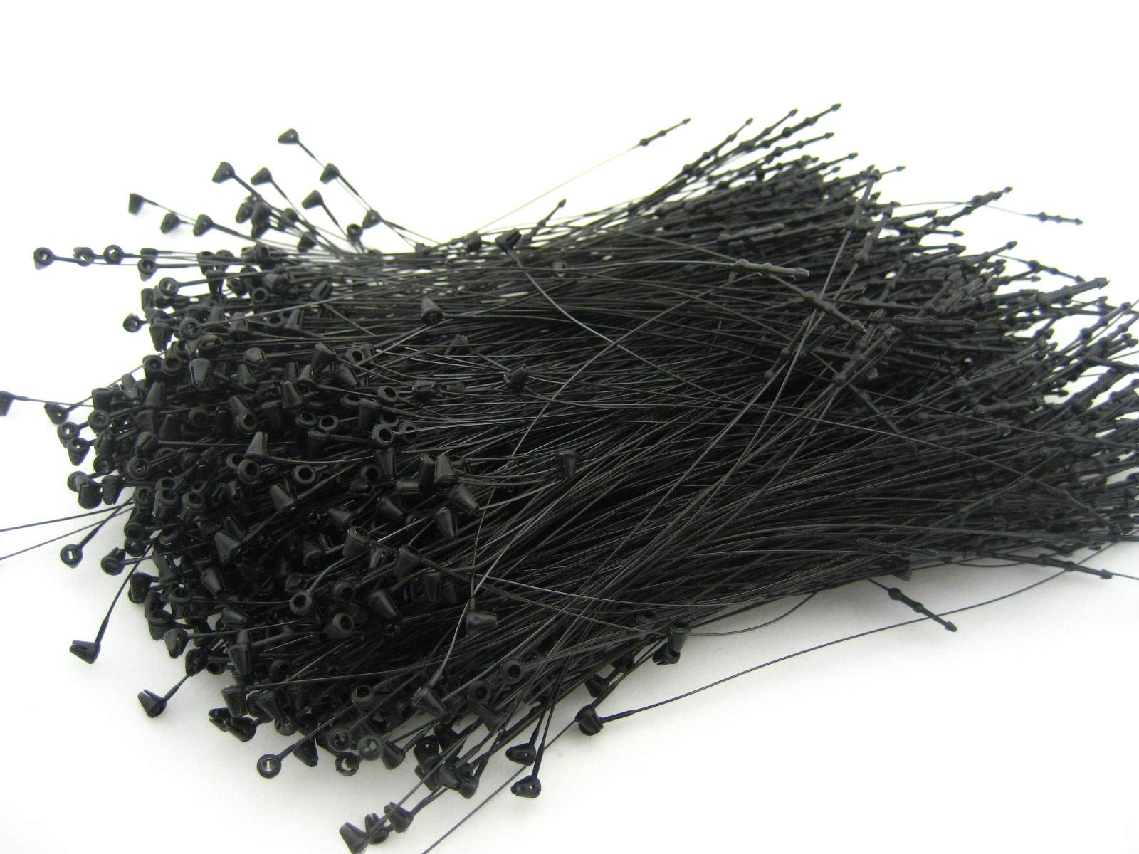 1000pcs Black Plastic Hang Tag String Snap Lock Fastener Hand use Tagging Supplies