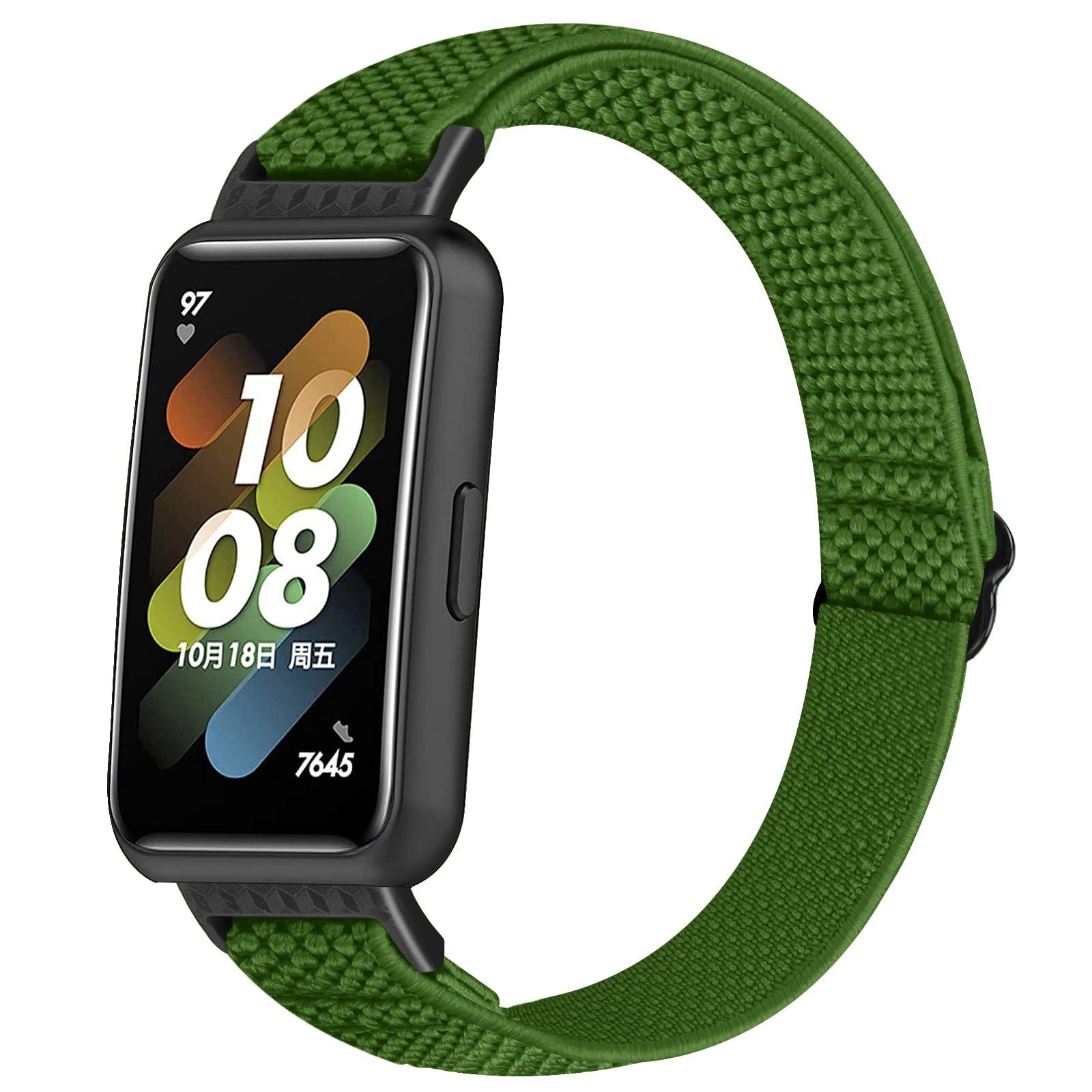 Huamanlou Elastic Strap Compatible with Huawei Band 7 Strap, Soft Nylon Sport Bracelet Replacement Wristband for Huawei Band 7