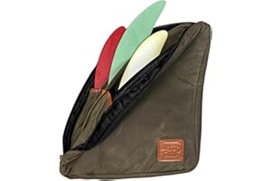 WP West Path Surfer's Guild Canvas Surfboard Fin Case/Bag | Surf Fin Holder/Storage | Surfer Gift, Surf Kit | Surf Accessory