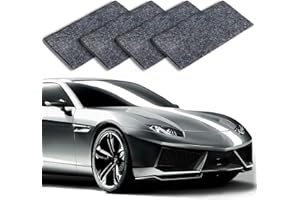 PEKOIU Nano Sparkle Cloth Car Scratch Remover 4 Pack, 2024 Upgrade Nano Magic Cloth with Disposable Gloths, Suitable for All Car Colors