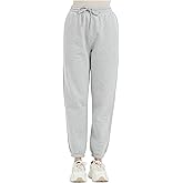 Tronjori Womens High Waisted Pull on Baggy Fleece Lined Sweatpants Fall Winter Athletic Joggers Lounge Trousers Cinch Bottom