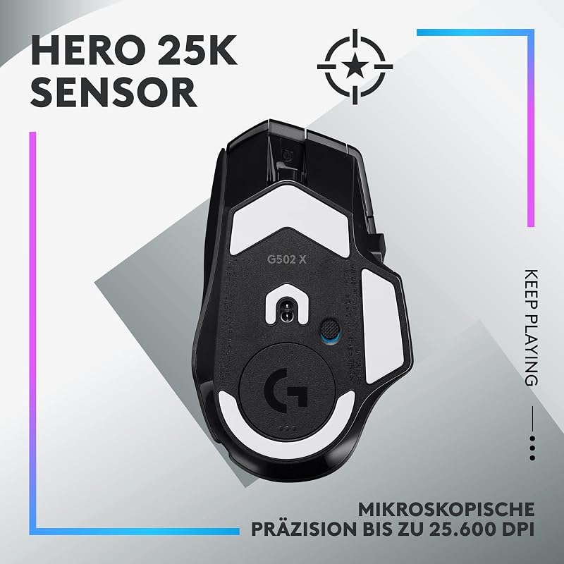 502 X PLUS LIGHTSPEED Kabellose RGB-Gaming-Maus