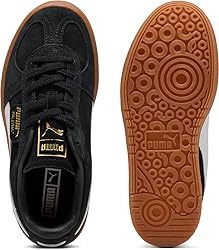 PUMA Women's Palermo Elevata Sneakers Black/Gum, 5.5