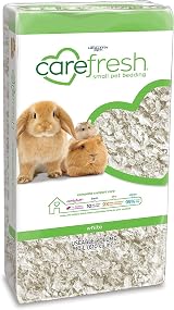 Carefresh 99% Dust-Free White Natural Paper Bedding 10L Odor Control view 1