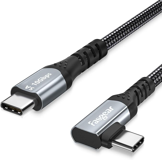 Fasgear 5A 100W Type C Right Angle Cable, 6ft USB 3.1 Amazon.co.uk