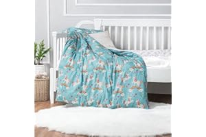 SPXTEX Soft Breathable Unicorn Blanket for Kids - 100% Down Air Conditioning Bedding, Chic Childrens Lunch Break Blanket (39.4 x 53.2 Inches)