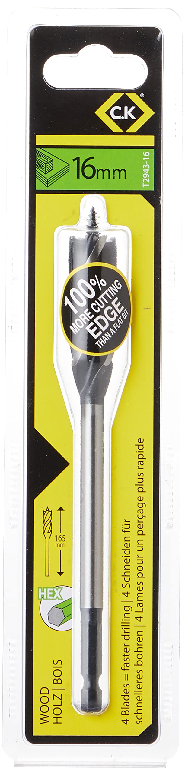 C.K 2943 Fast4 Drill Bit 16mm