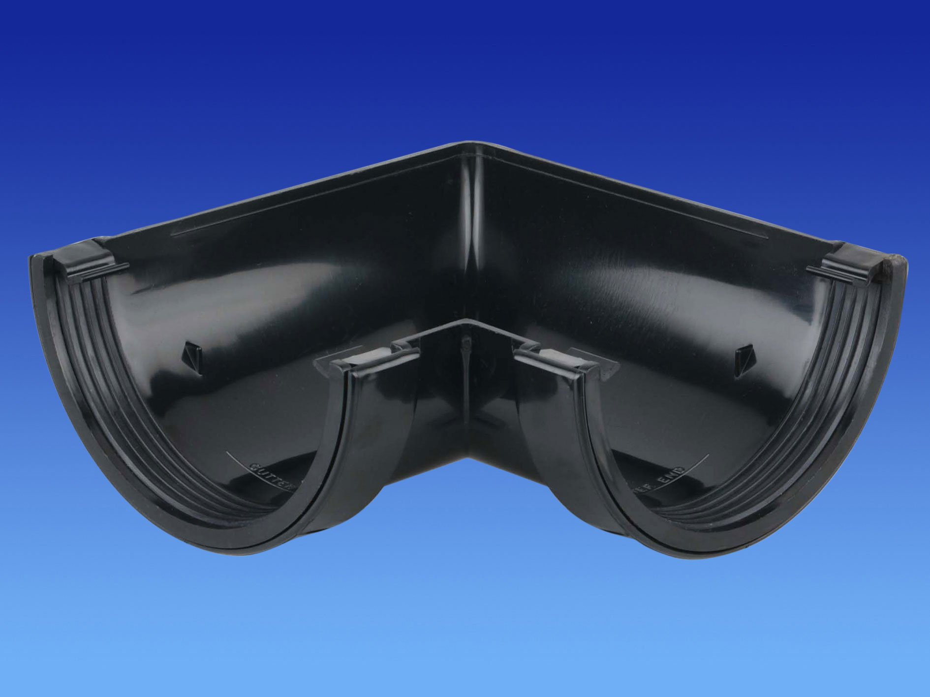 5T503 OSMA Superline 90 deg gutter angle BLACK