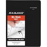 AT-A-GLANCE 2027 Appointment Book Planner, Weekly, 8" x 11", Quarter-Hourly, DayMinder, Black (G5200027)