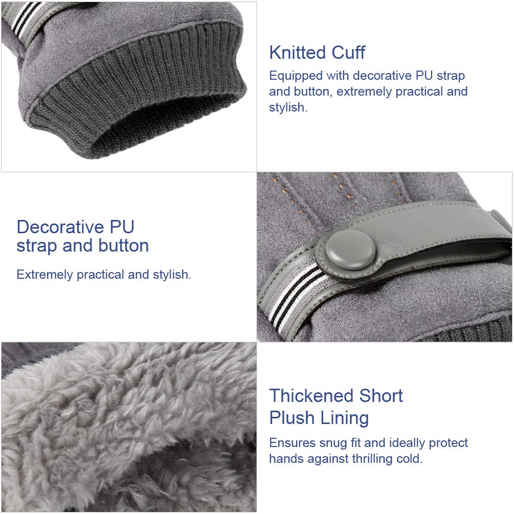 VBIGER Gants Hiver Chaud Tactile Sport Velo Épaissir pour Homme