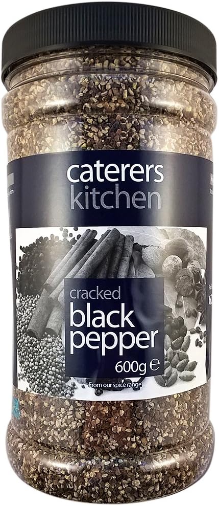 Caterers Kitchen Cracked Black Pepper - 1 x 600g