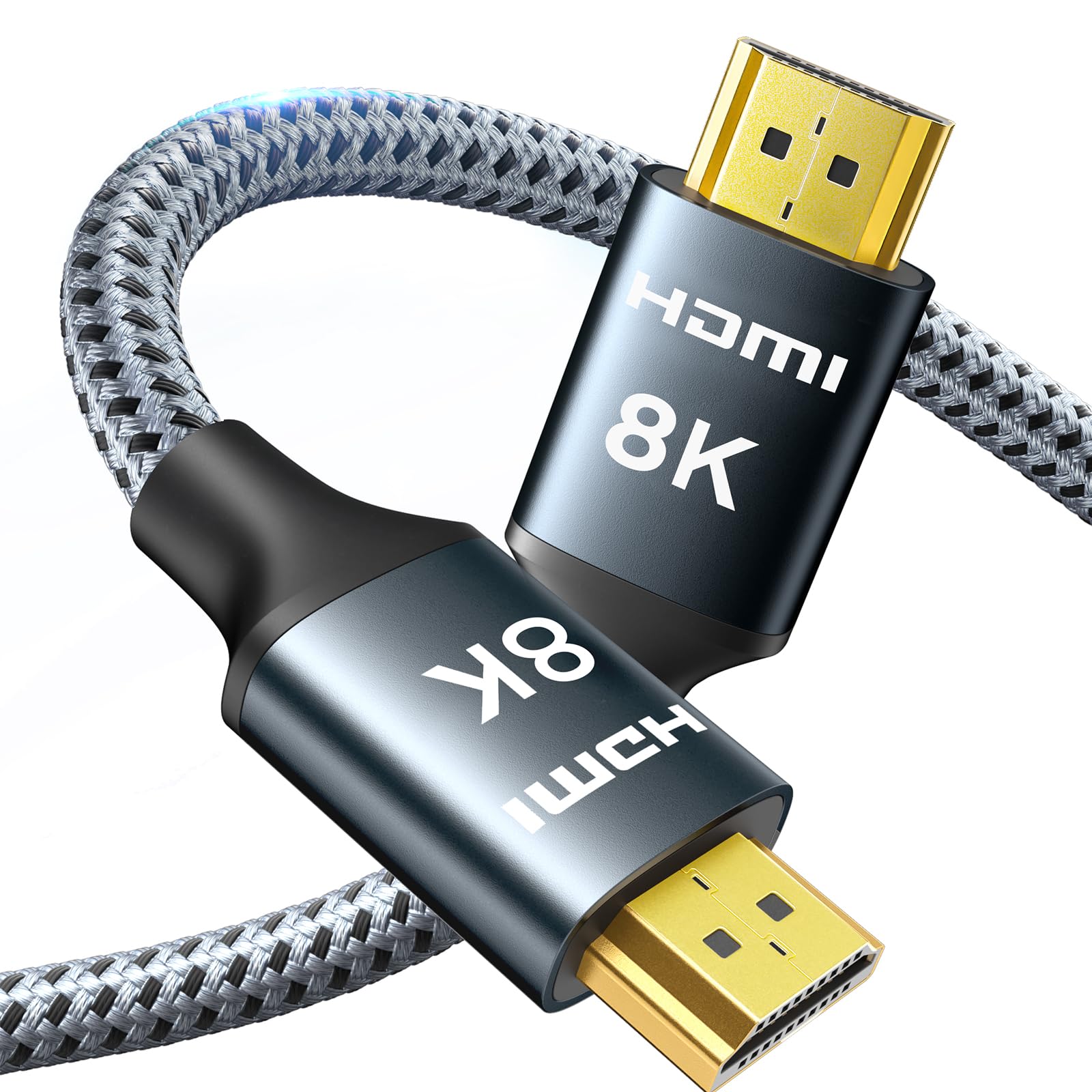 ARISKEEN 8K HDMI 2.1 Cable 5M, High-Speed 48Gbps HDMI 2.1 Cable, Supports 8K@60HZ, 4K@120Hz, Compatible with PS5/4 TV Monitor Blu-ray Soundbar DVD Laptop