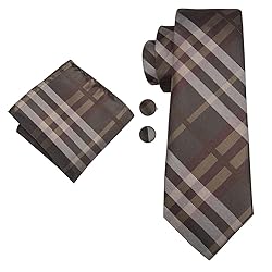 Hi-Tie 3 Pcs Gift Box Mens Tie Set Necktie with