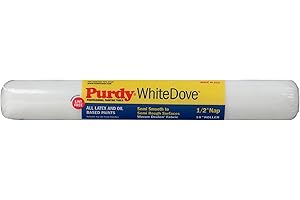 18” x 1/2” Nap Purdy 144670183 White Dove Roller Cover, Dralon