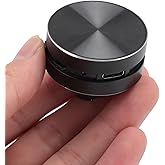 Sanpyl Ultra Mini Bone Conduction Speakers, Turn Anythin into Speaker with Suction Cup, Stereo Bass Portable Small True Speakers Sound Box for Home,Outdoor,Travel (Black)