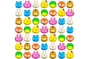 BHUCUTU 300 Pieces Mini Erasers Assortment Mini Erasers for Kids Bulk Animal Erasers Kids Erasers Mini Bulk Bunny Erasers Mini Pencil Erasers Assorted Novelty Erasers (Animal)