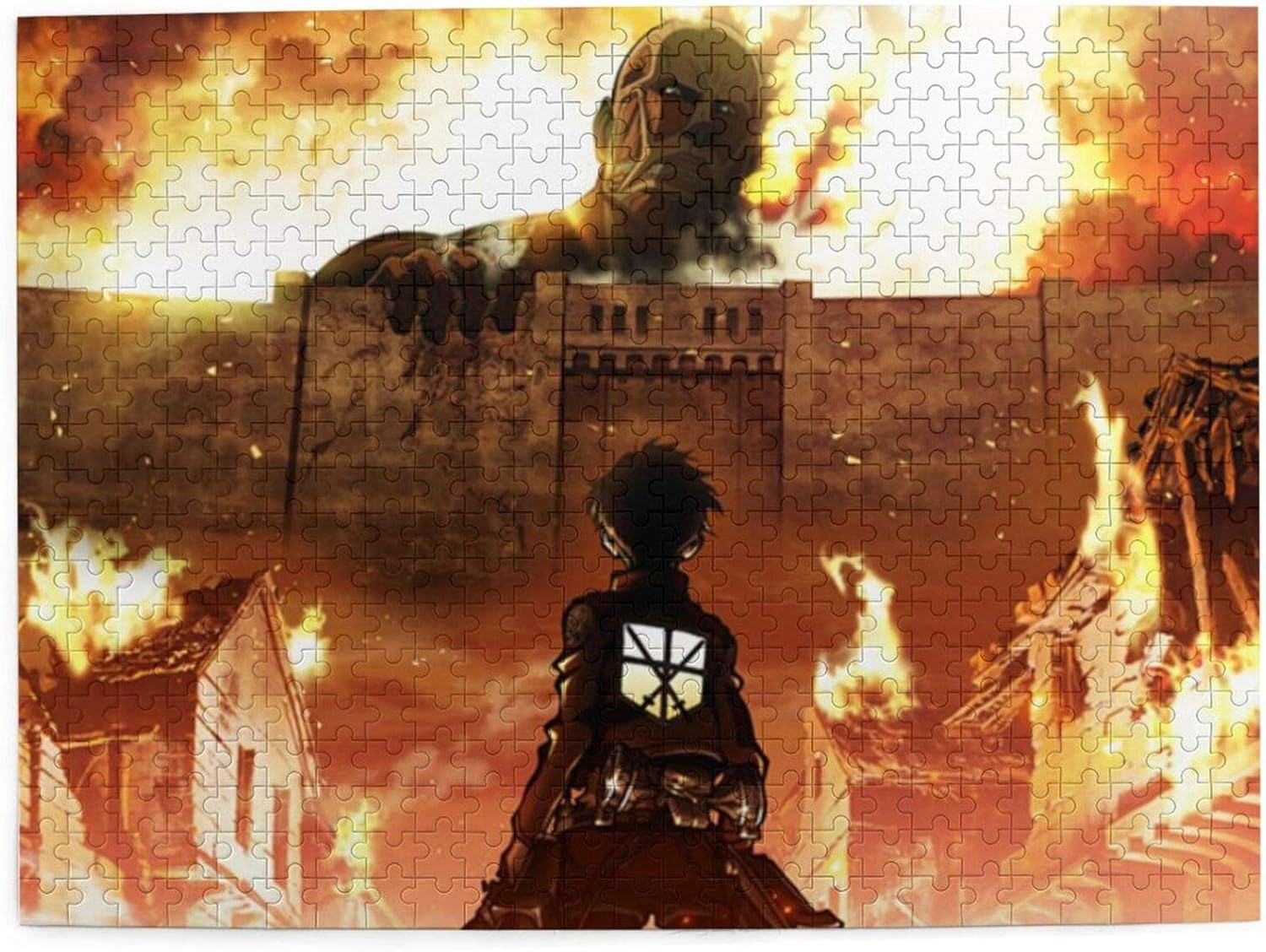 Amazon Co Jp ジグソーパズル 進撃の巨人 エレン イェーガー アニメ 500ピース 1000ピース リエイティブな手作りパズル 素晴らしい 服 ファッション小物