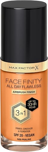 Max Factor Facefinity 3-in-1 All Day Flawless Foundation SPF 20 88 Praline 30 ml