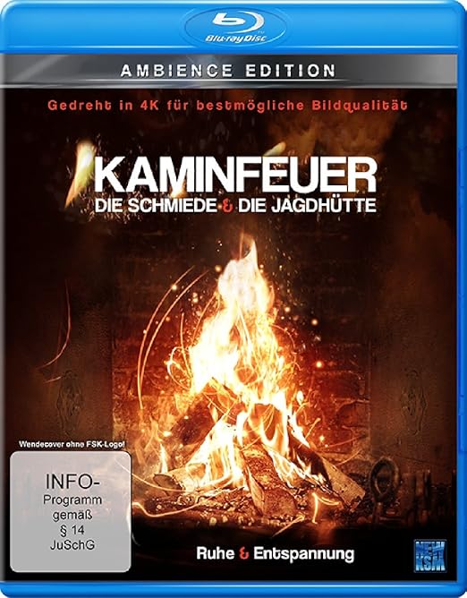 Kaminfeuer (gedreht in 4K für bestmögliche Bildqualität) - Die Schmiede & Die Jagdhütte