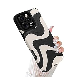 Wlxee Case for iPhone 16 Pro 6.3" 2024 Wave Pattern